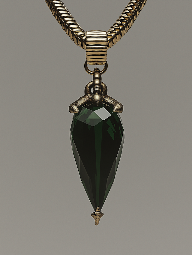 Elegant Green Gemstone Pendant