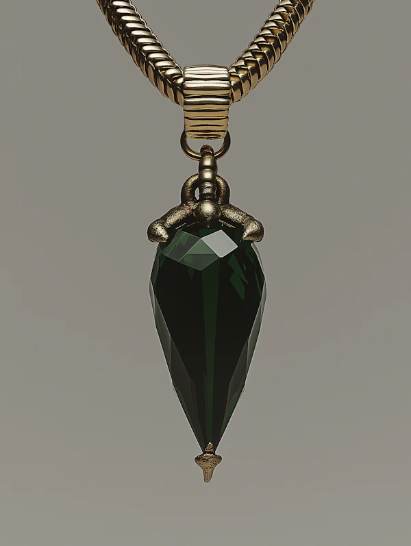 Elegant Green Gemstone Pendant