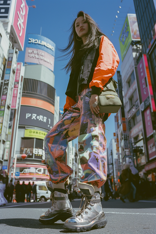 Fashionable Woman on the Urban Street