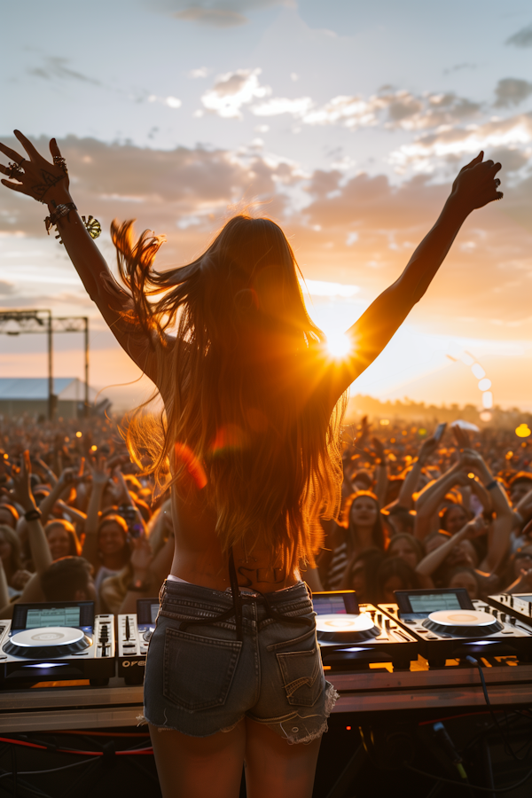 Festival Joy at Sunset