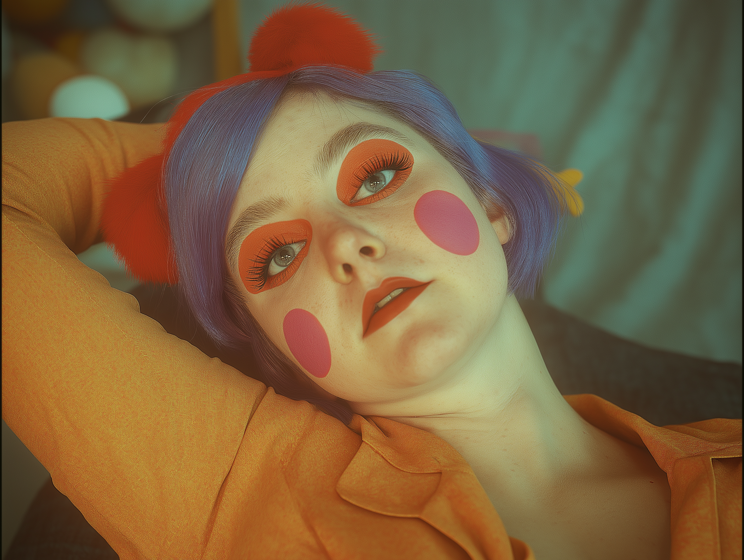 Colorful Clown-like Portrait