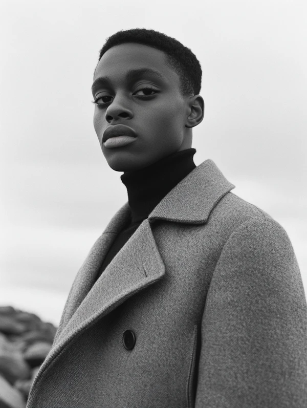 Elegant Black & White Portrait