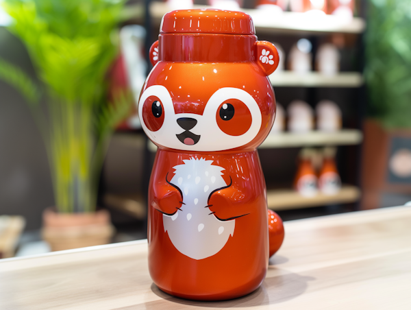 Whimsical Red Panda Container