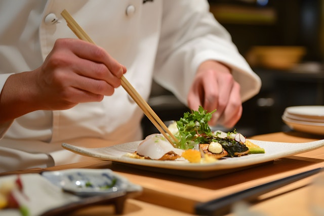 Chef Plating Haute Cuisine