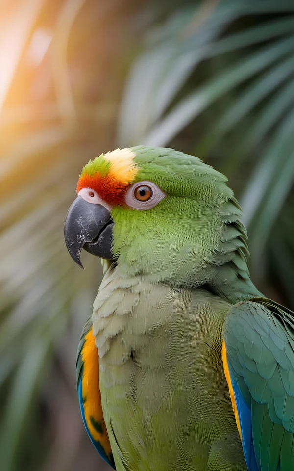 Colorful Parrot Perched