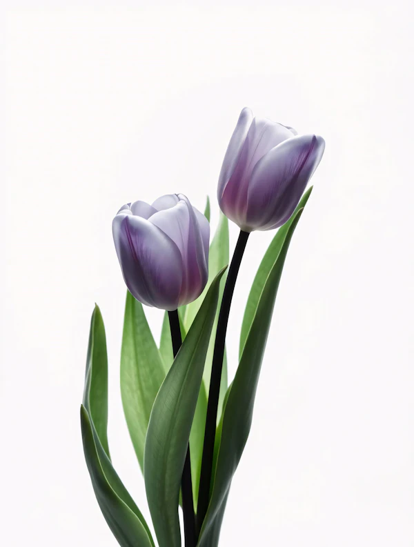 Elegant Purple Tulips