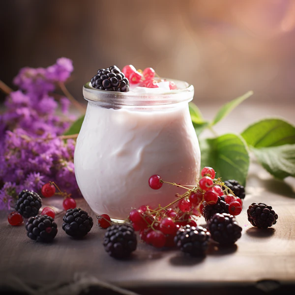 Rustic Yogurt Scene