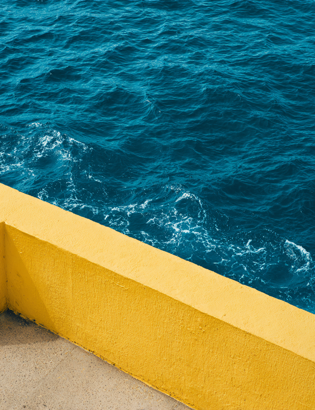 Yellow Wall and Ocean