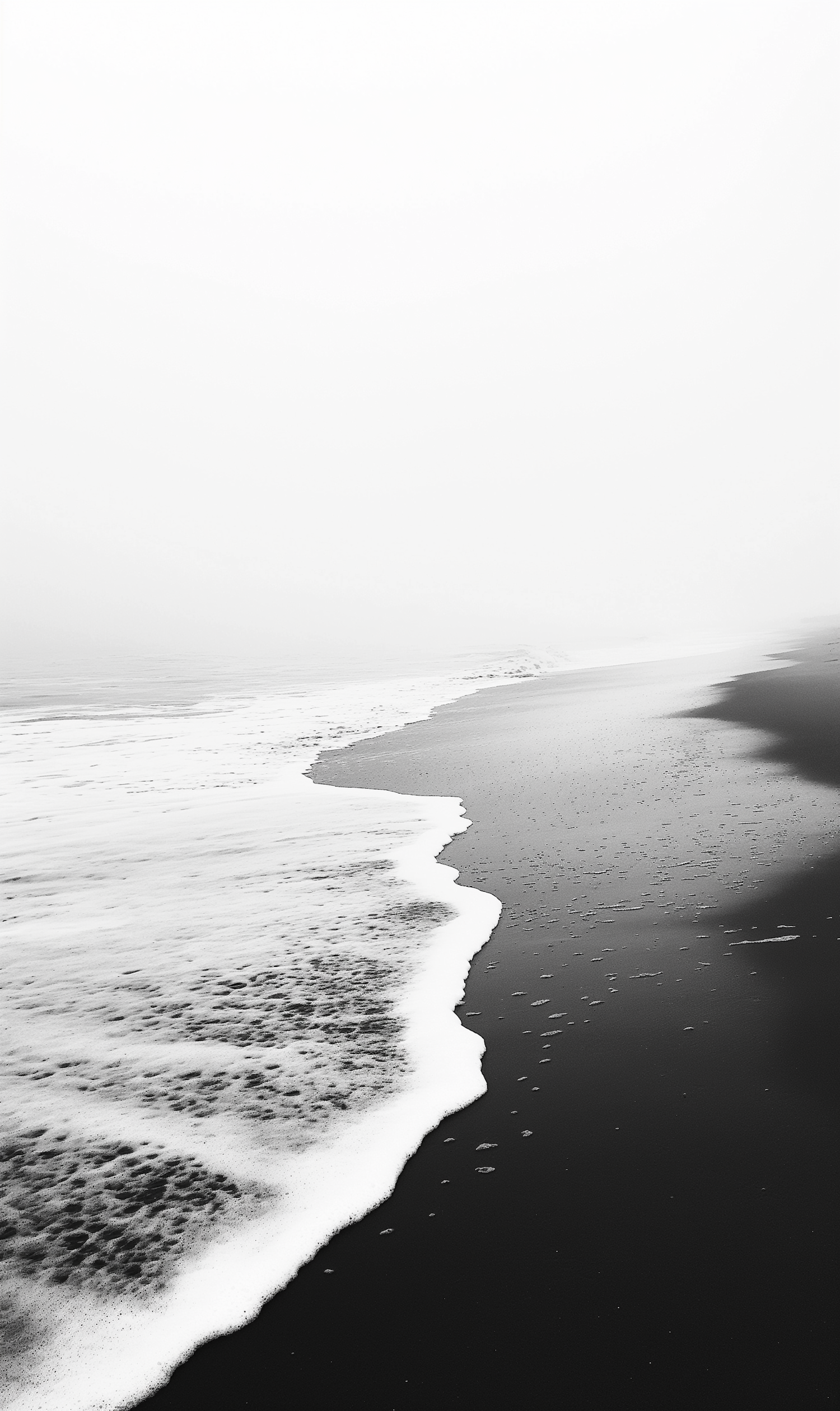 Tranquil Monochrome Seascape