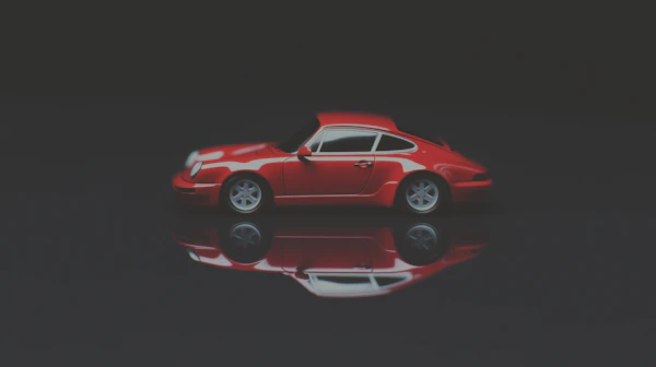 Sleek Red Sports Car