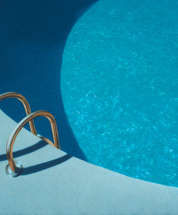 Serene Poolside Scene