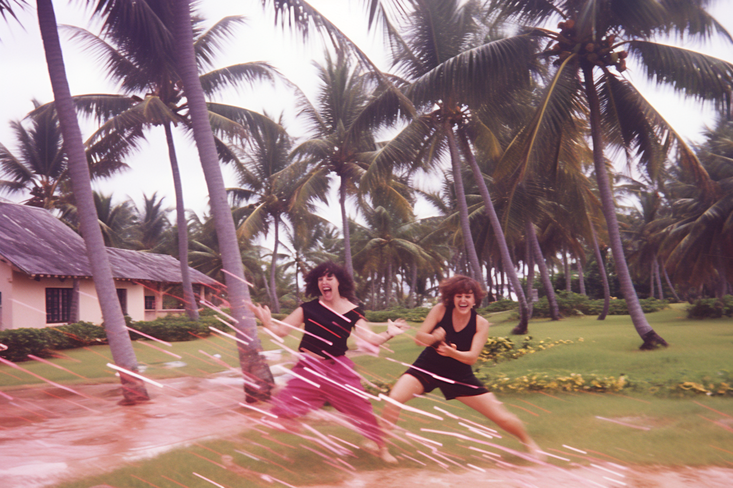 Joyful Run in Tropical Paradise