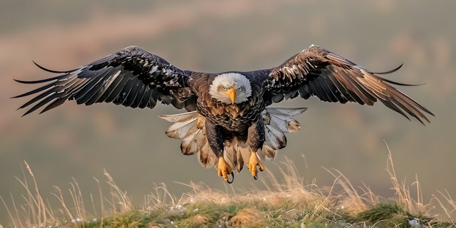 Majestic Bald Eagle in Flight