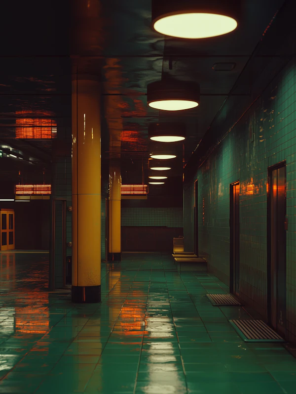 Retro-Futuristic Corridor