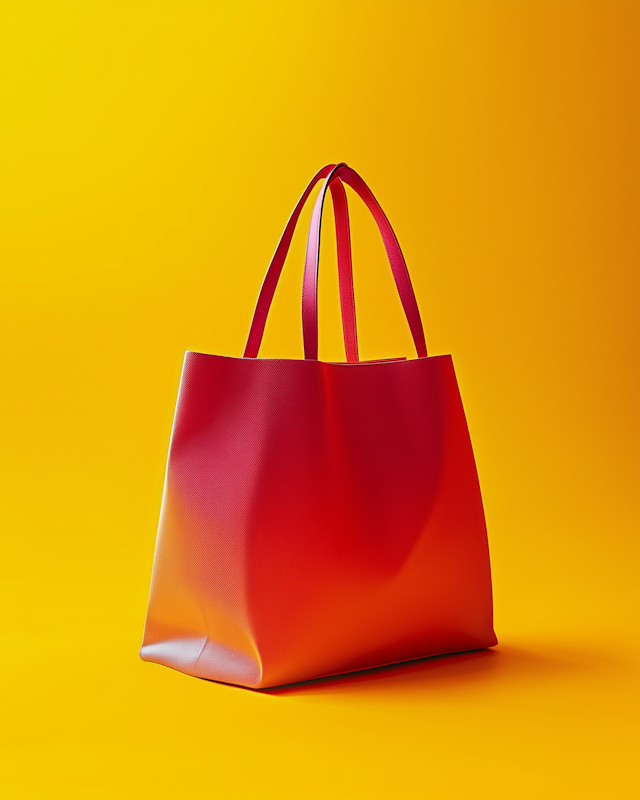 Vibrant Red Tote Bag