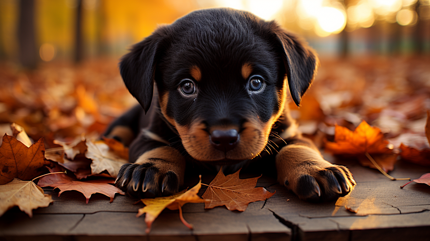 Autumn Serenity Rottweiler Puppy