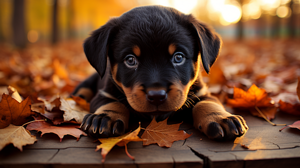 Autumn Serenity Rottweiler Puppy