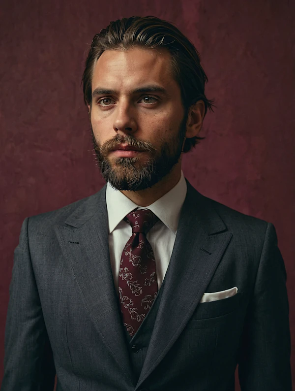 Sophisticated Man in Formal Suit