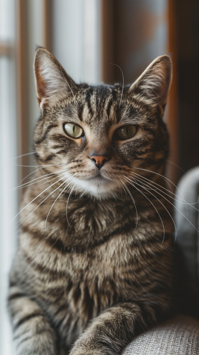 Striking Tabby Cat Portrait