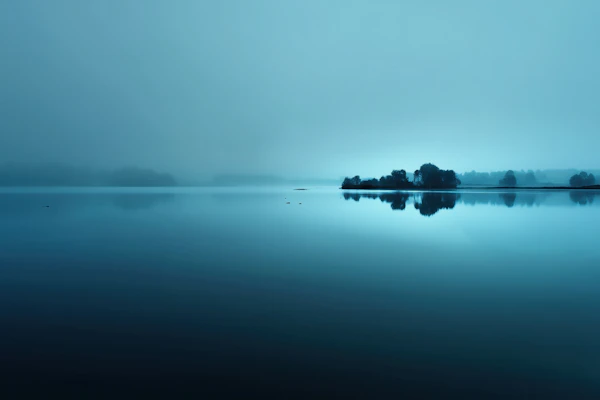 Misty Lake Serenity