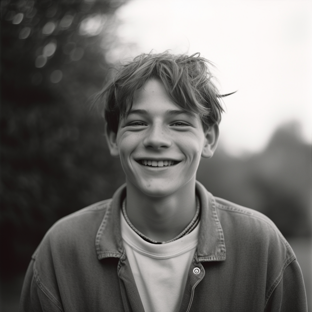 Joyful Young Man with a Bright Smile