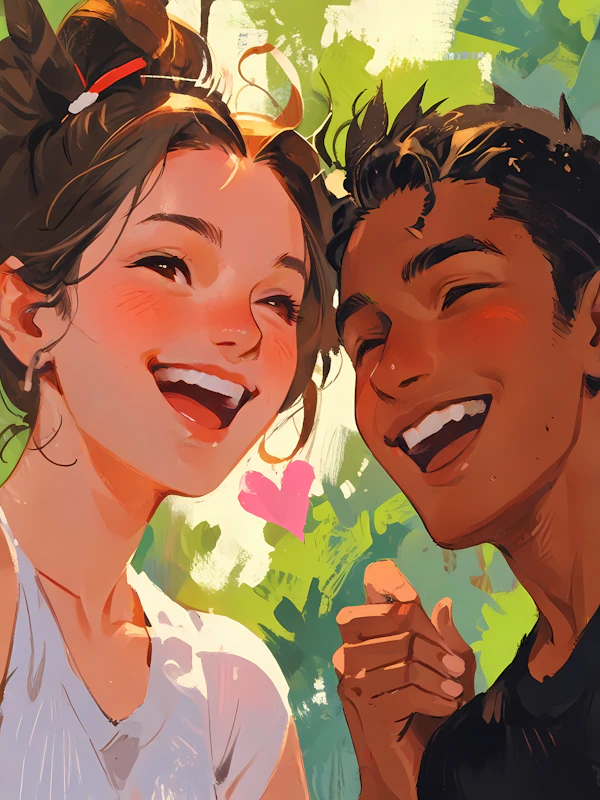 Vibrant Friendship Scene