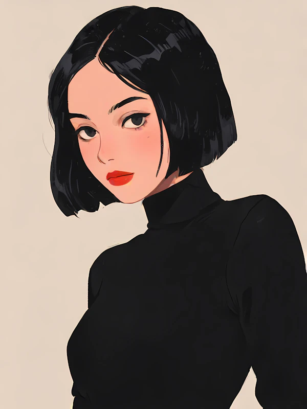 Stylized Woman Illustration