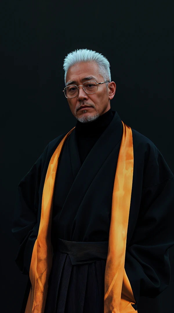 Portrait of a Man in Traditional Attire
