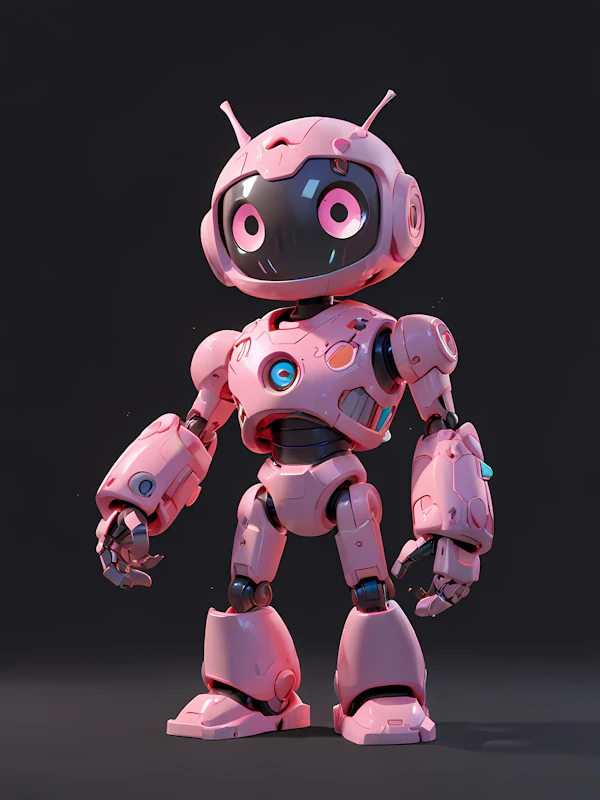 Charming Pink Robot