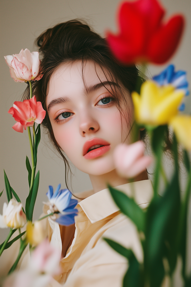 Woman with Flowers