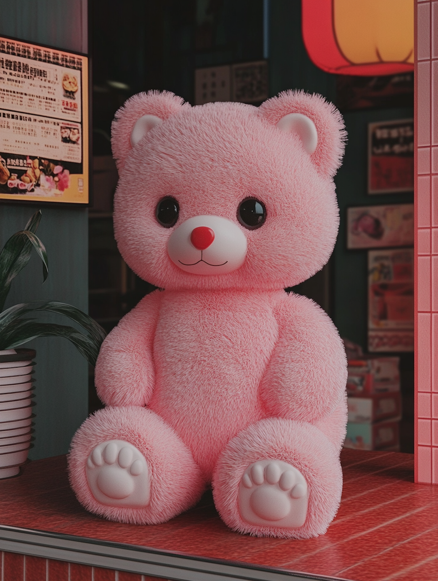 Plush Pink Teddy Bear