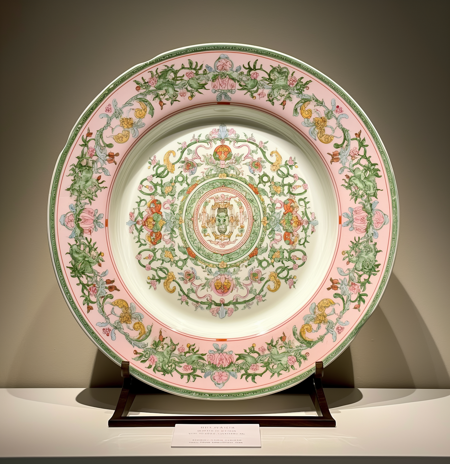 Ornately Decorated Ceramic Plate