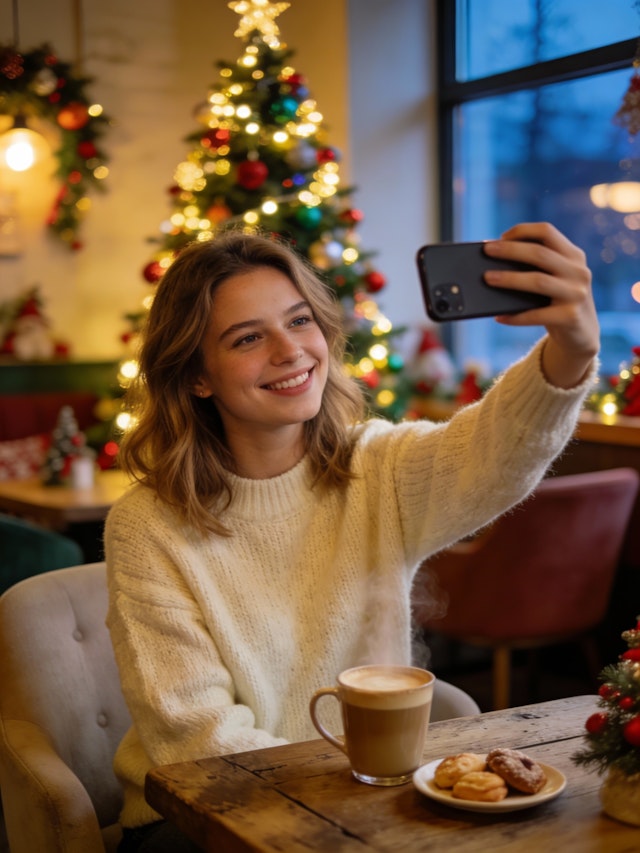 Holiday Cafe Selfie