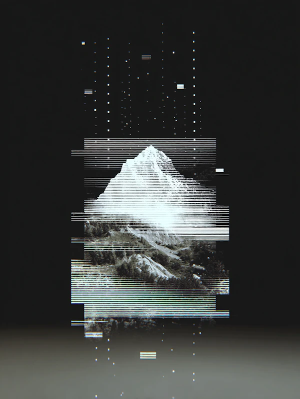 Glitch Mountain Art