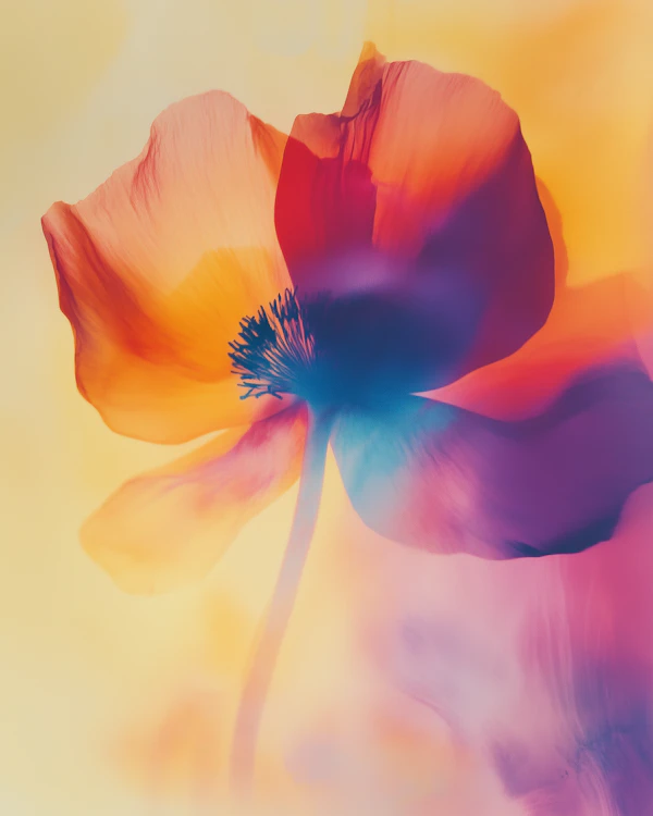 Vibrant Poppy Close-Up