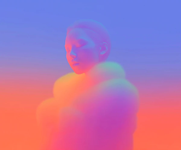 Ethereal Gradient Portrait