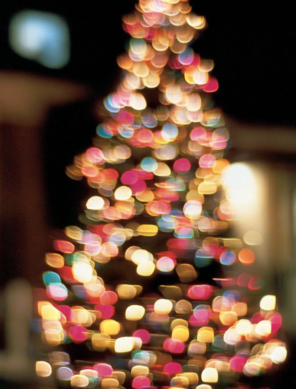 Festive Bokeh Tree