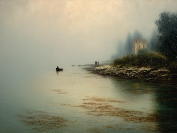 Serene Lakeshore Scene