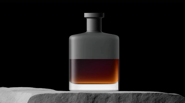 Elegant Black Bottle