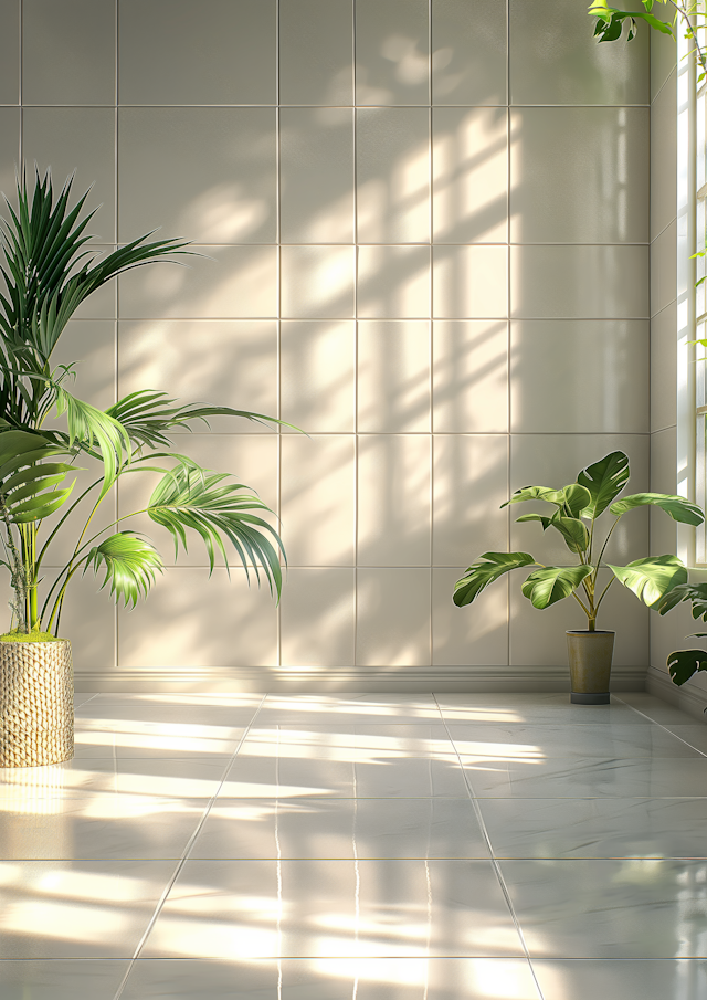 Serene Indoor Garden Scene