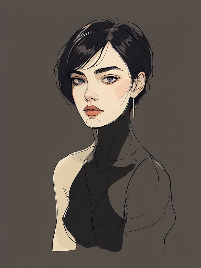 Stylized Woman Illustration