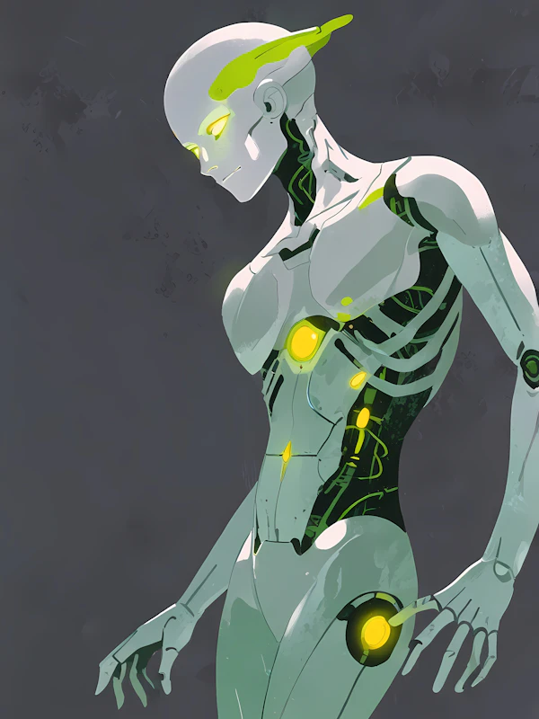Futuristic Humanoid Figure