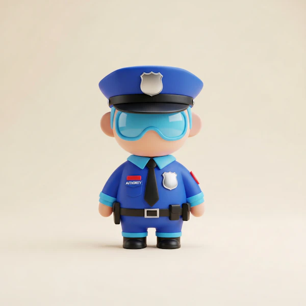 Cartoon Police Officer
