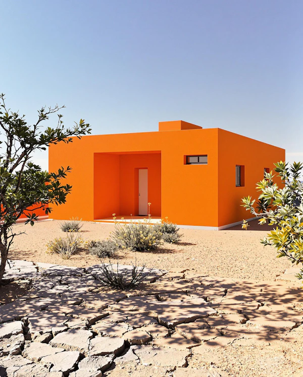 Orange Desert House