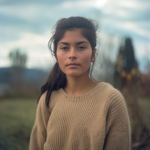 Tranquil Woman in Nature