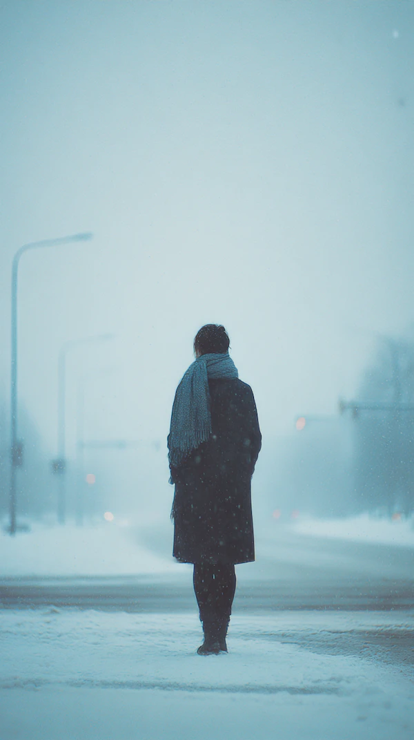 Solitary Winter Stroll