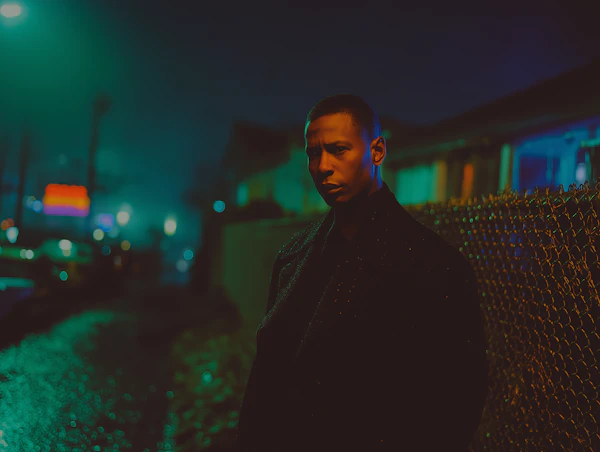 Neon Night Portrait