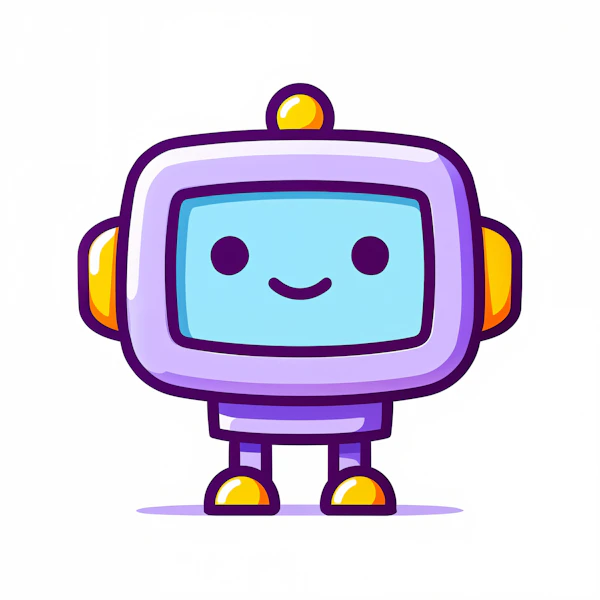 Cheerful Cartoon Robot