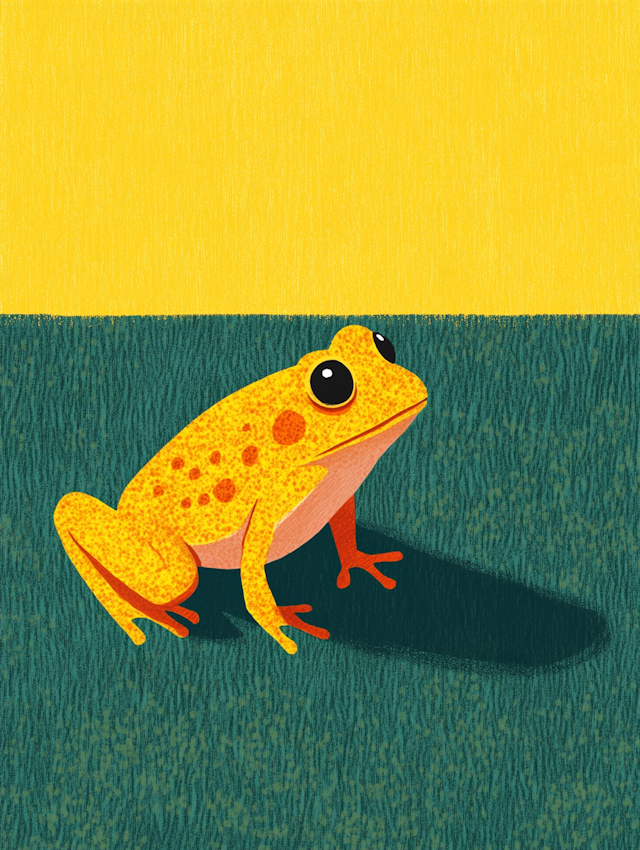 Vibrant Yellow Frog