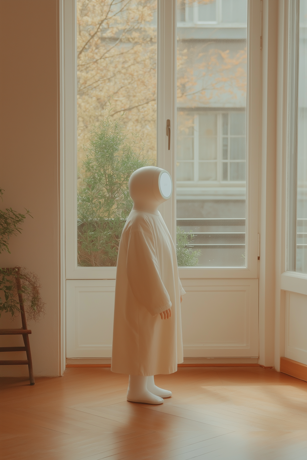 Ethereal Figure in Serene Room